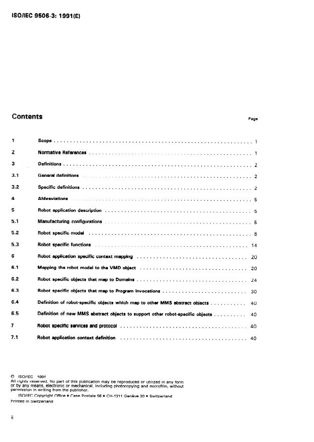 ISO/IEC 9506-3:1991 ISO/IEC 9506-3:1991 - Industrial automation systems -- Manufacturing message specification - Page 2 preview