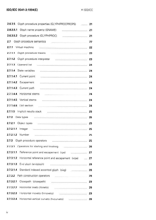 ISO/IEC 9541-3:1994 ISO/IEC 9541-3:1994 - Information technology -- Font information interchange - Page 4 preview