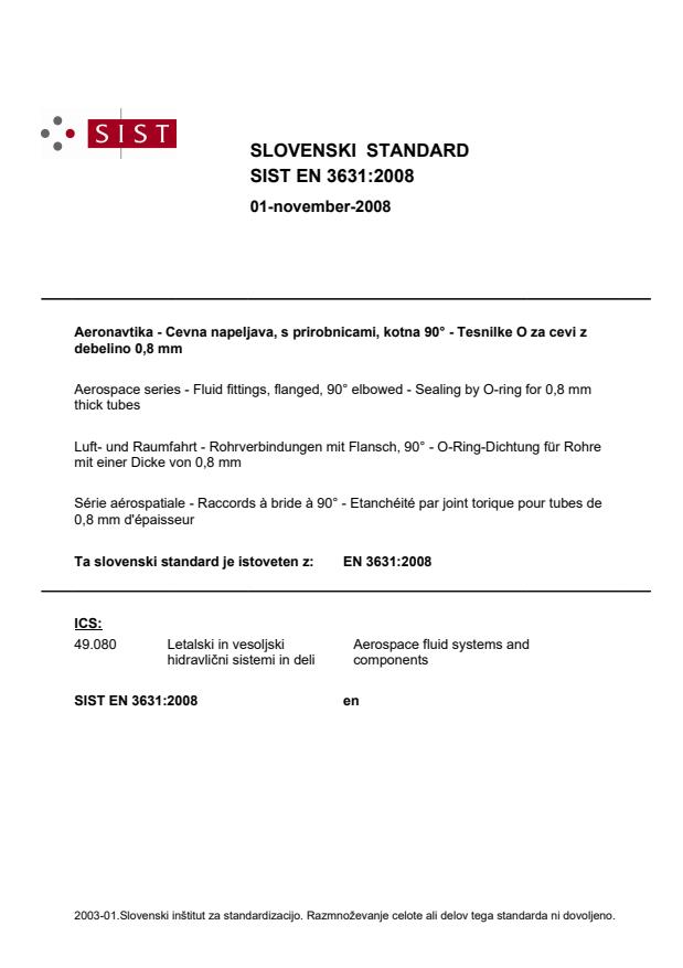 EN 3631:2008 EN 3631:2008 - Page 1 preview