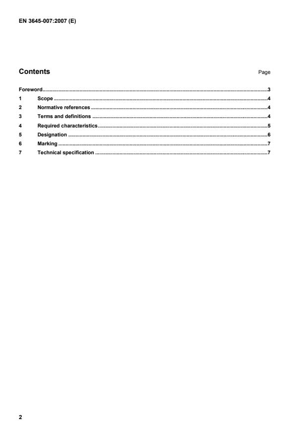 EN 3645-007:2007 EN 3645-007:2008 - Page 4 preview