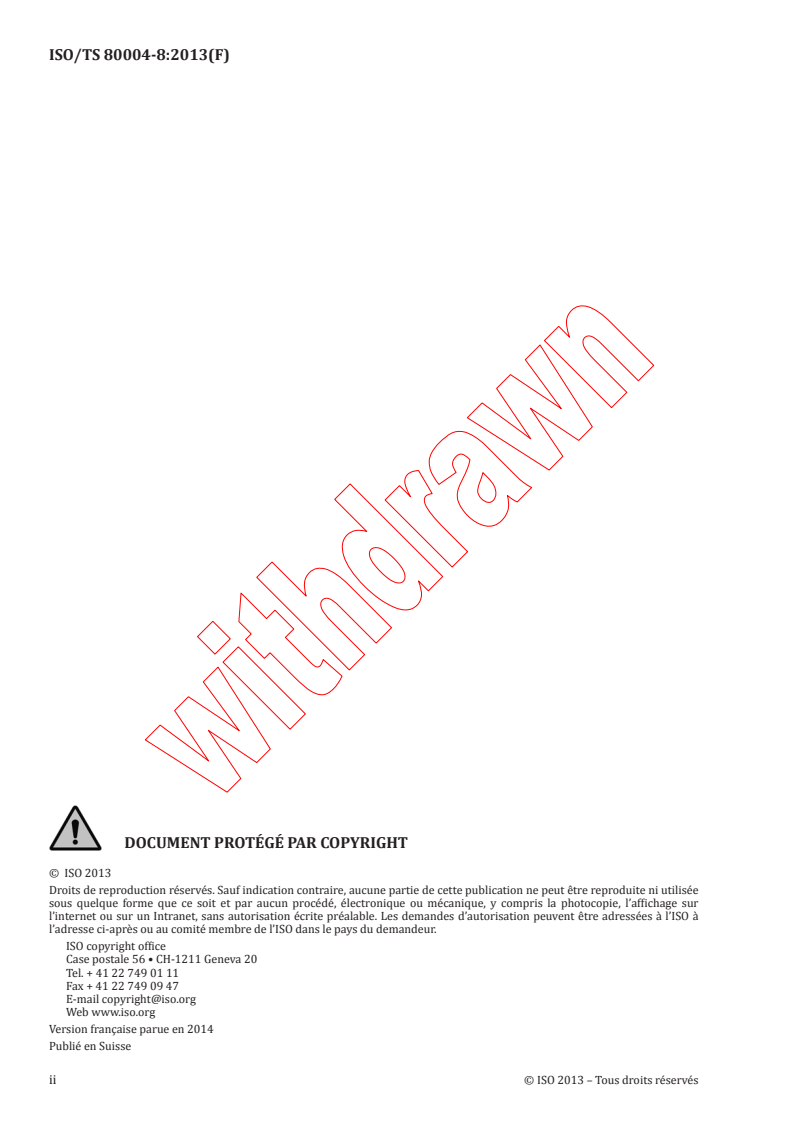 ISO TS 80004-8:2013 ISO TS 80004-8:2013 - Nanotechnologies - Vocabulaire - Partie 8: Processus de nanofabrication
Released:12/10/2013 - Page 2 preview