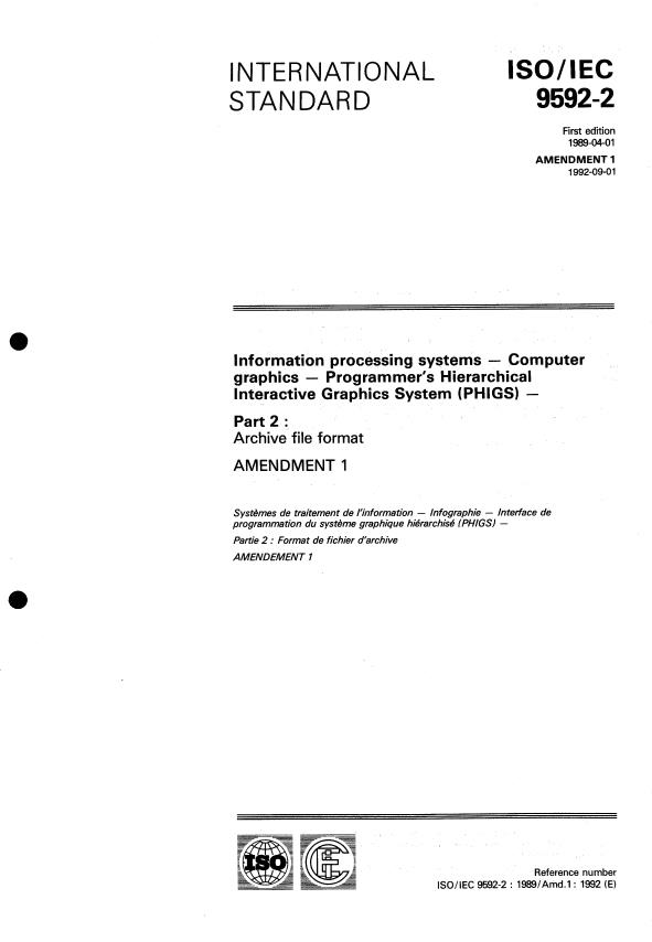 ISO/IEC 9592-2:1989/Amd 1:1992