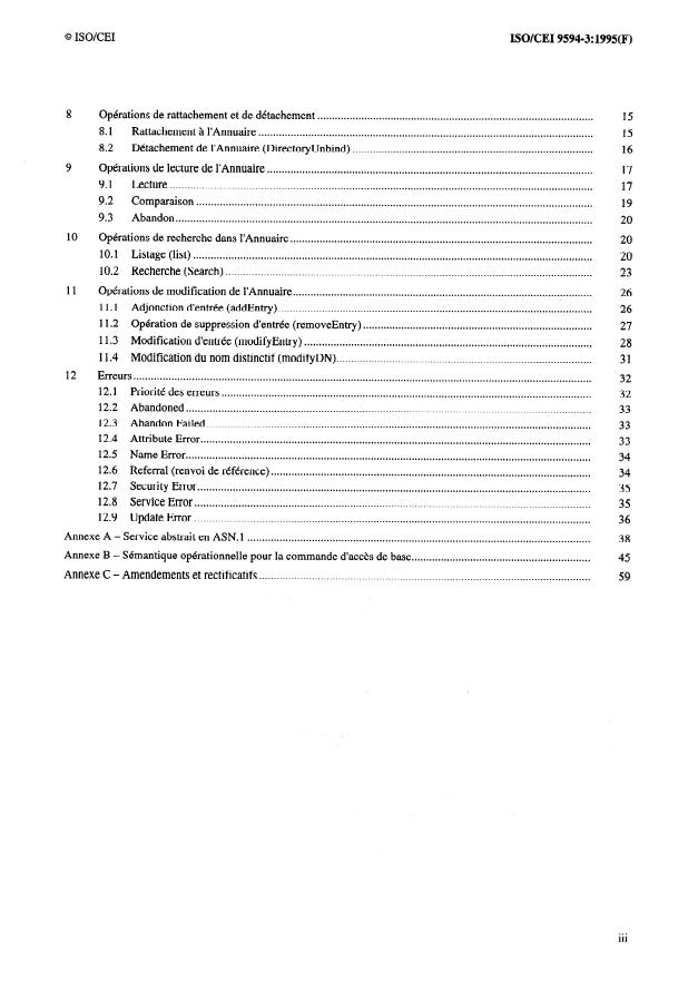 ISO/IEC 9594-3:1995 - Technologies de l'information -- Interconnexion de systemes ouverts (OSI) -- L'Annuaire: Définitions du service abstrait