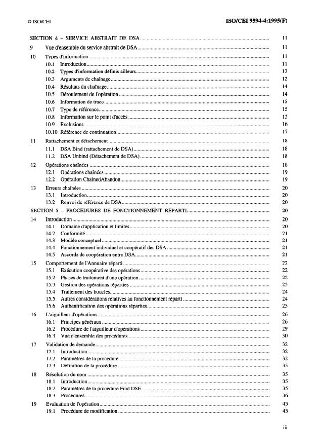 ISO/IEC 9594-4:1995 - Technologies de l'information -- Interconnexion de systemes ouverts (OSI) -- L'Annuaire: Procédures pour le fonctionnement réparti
