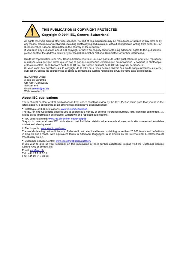 IEC TS 62600-1:2011 IEC TS 62600-1:2011 - Marine energy - Wave, tidal and other water current converters - Part 1: Terminology - Page 2 preview