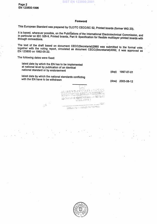 EN 123800:1996 EN 123800:2001 - Page 4 preview