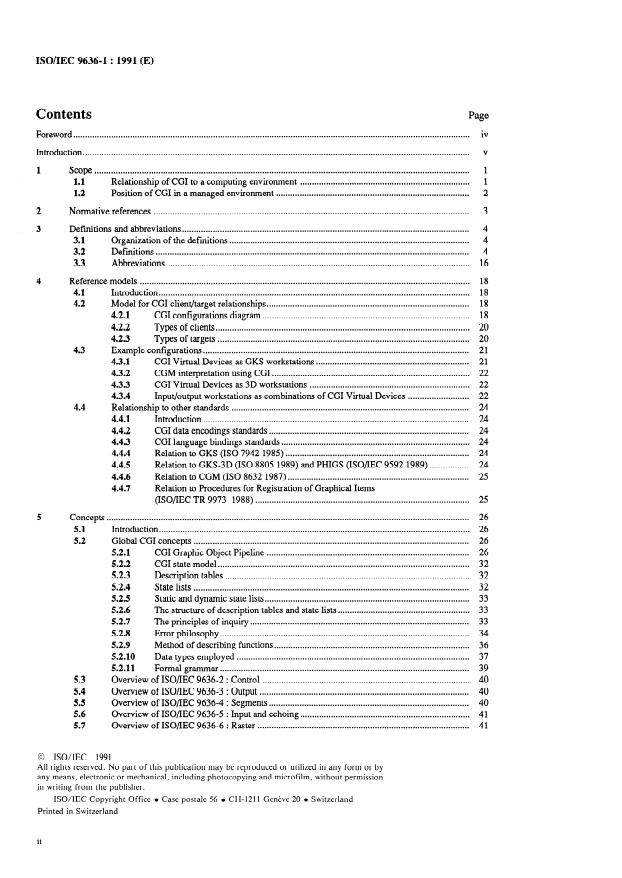 ISO/IEC 9636-1:1991 ISO/IEC 9636-1:1991 - Information technology -- Computer graphics -- Interfacing techniques for dialogues with graphical devices (CGI) -- Functional specification - Page 2 preview