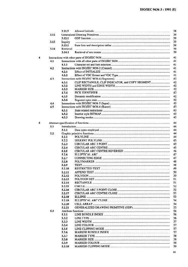 ISO/IEC 9636-3:1991 - Information technology -- Computer graphics -- Interfacing techniques for dialogues with graphical devices (CGI) -- Functional specification