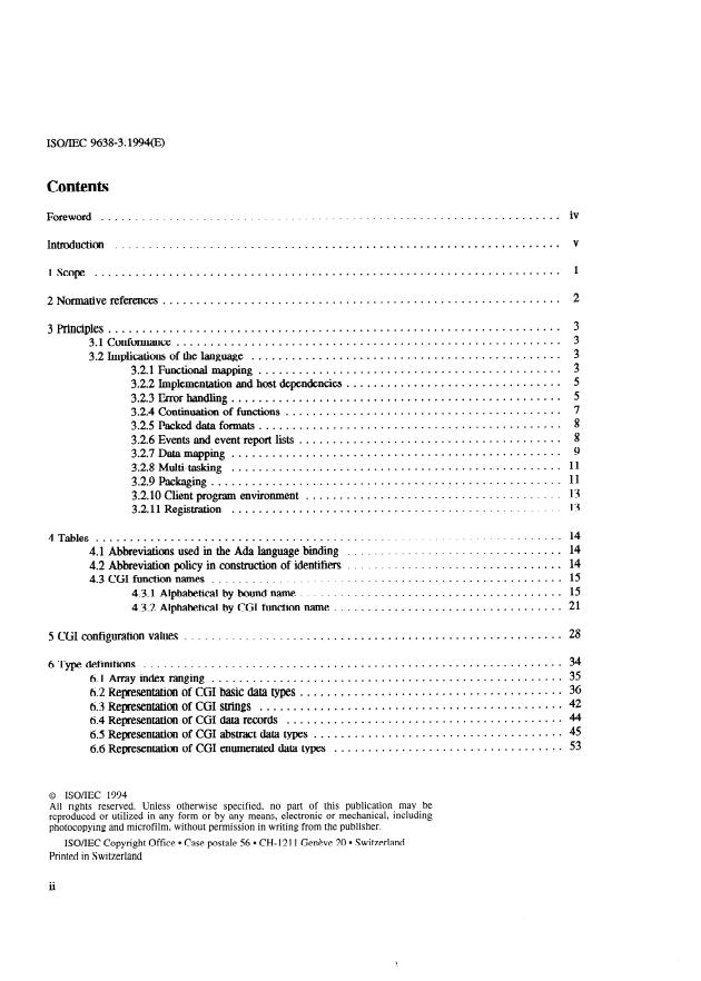 ISO/IEC 9638-3:1994 ISO/IEC 9638-3:1994 - Information technology -- Computer graphics -- Interfacing techniques for dialogues with graphical devices (CGI) -- Language bindings - Page 2 preview
