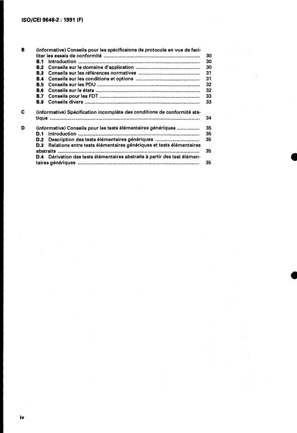 ISO/IEC 9646-2:1991 ISO/IEC 9646-2:1991 - Technologies de l'information -- Interconnexion de systemes ouverts -- Essais de conformité -- Méthodologie générale et procédures - Page 4 preview