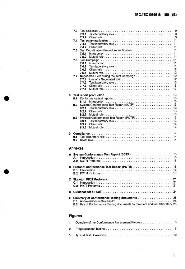 ISO/IEC 9646-5:1991 ISO/IEC 9646-5:1991 - Information technology -- Open Systems Interconnection -- Conformance testing methodology and framework - Page 3 preview