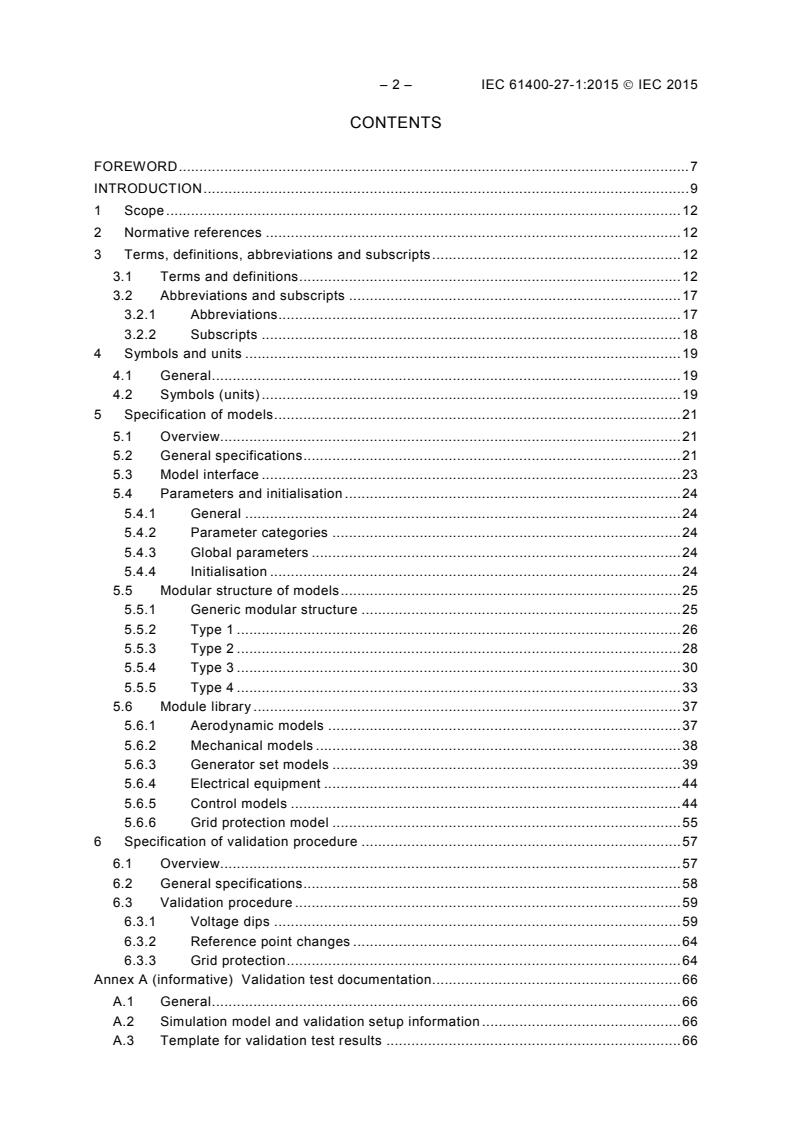 IEC 61400-27-1:2015 IEC 61400-27-1:2015 - Wind turbines - Part 27-1: Electrical simulation models - Wind turbines - Page 4 preview