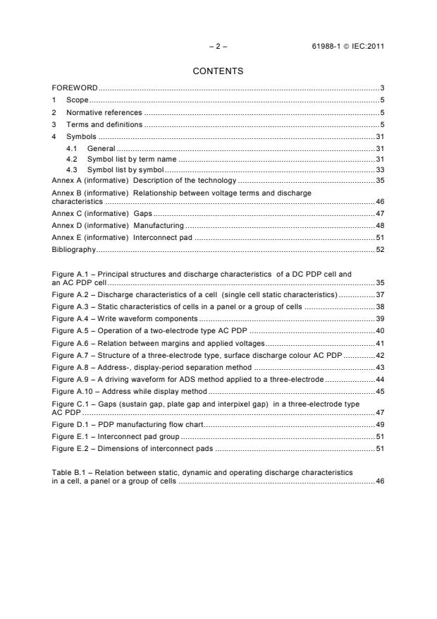 IEC 61988-1:2011 IEC 61988-1:2011 - Plasma display panels - Part 1: Terminology and letter symbols - Page 4 preview