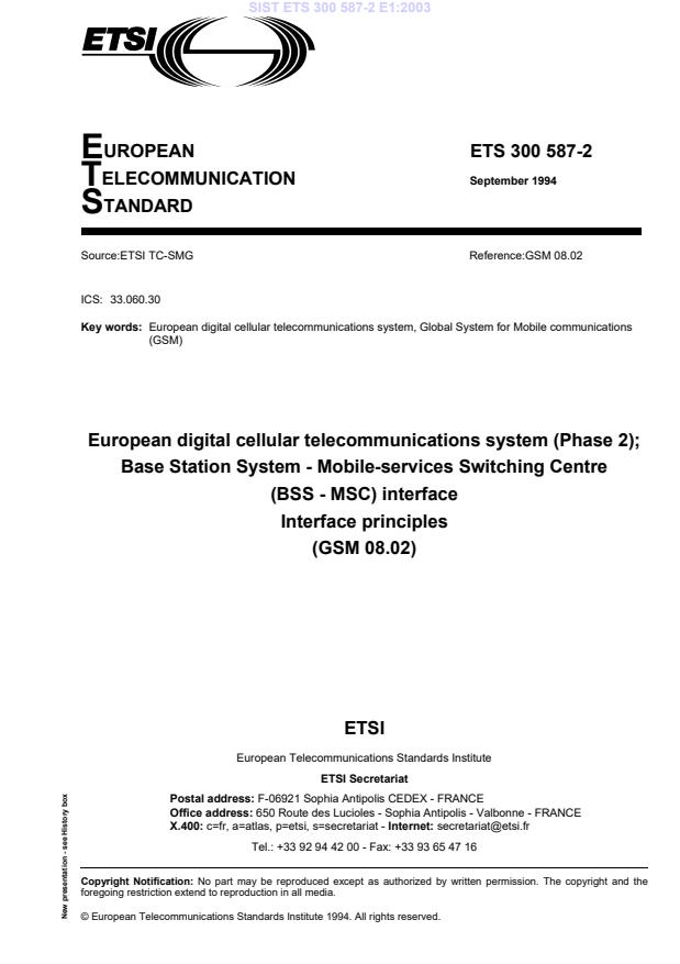 First page