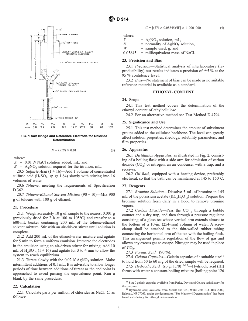 ASTM D914-95 - Standard Test Methods for Ethylcellulose