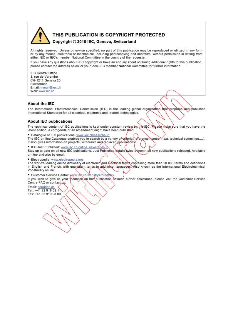 IEC 60691:2002/AMD2:2010 IEC 60691:2002/AMD2:2010 - Amendment 2 - Thermal-links - Requirements and application guide
Released:2/25/2010 - Page 2 preview