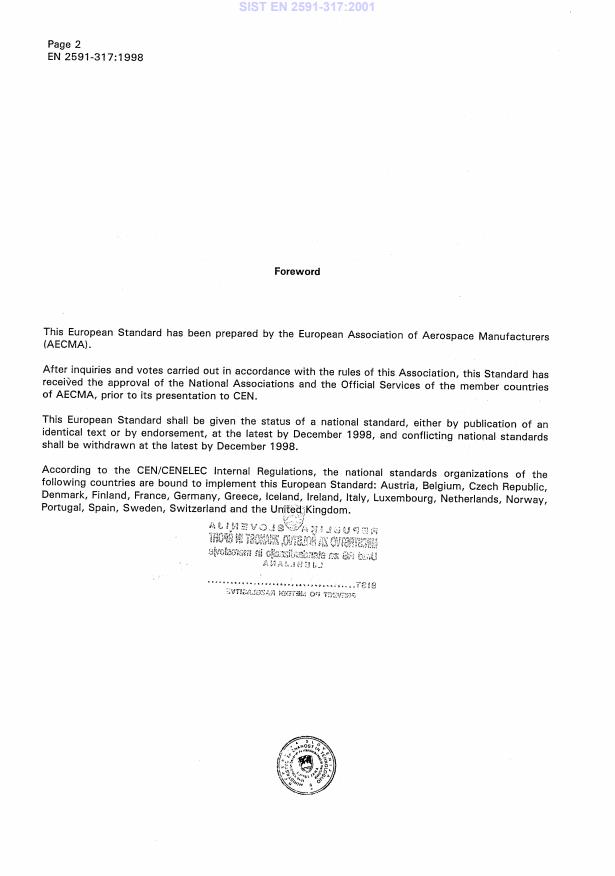 EN 2591-317:1998 EN 2591-317:2001 - Page 4 preview