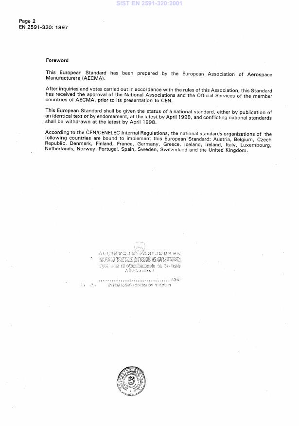 EN 2591-320:1997 EN 2591-320:2001 - Page 4 preview