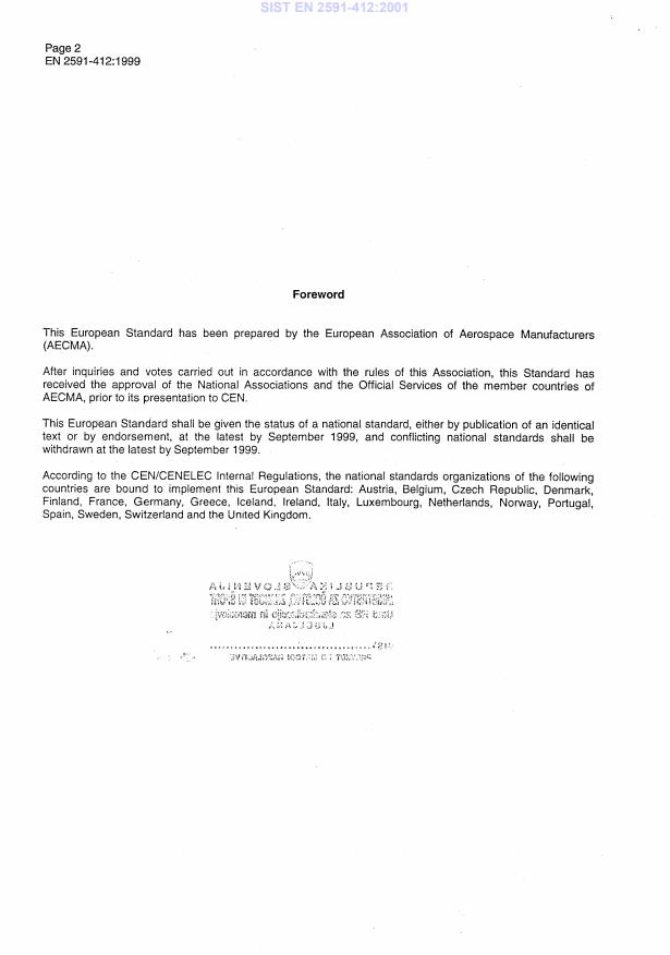 EN 2591-412:1999 EN 2591-412:2001 - Page 4 preview