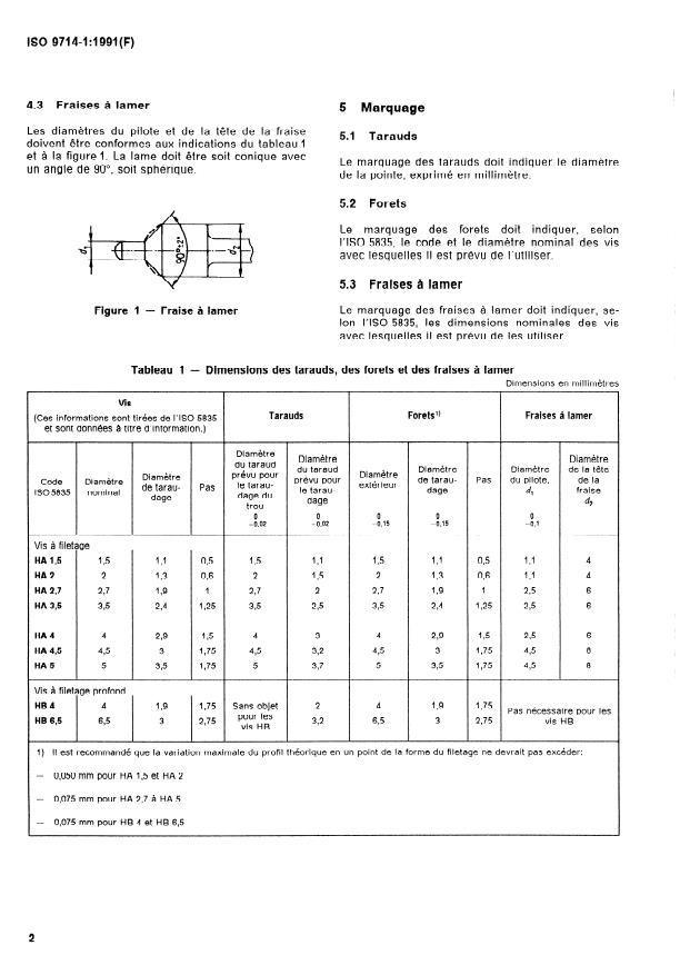 ISO 9714-1:1991 ISO 9714-1:1991 - Instruments orthopédiques -- Instruments de forage - Page 4 preview