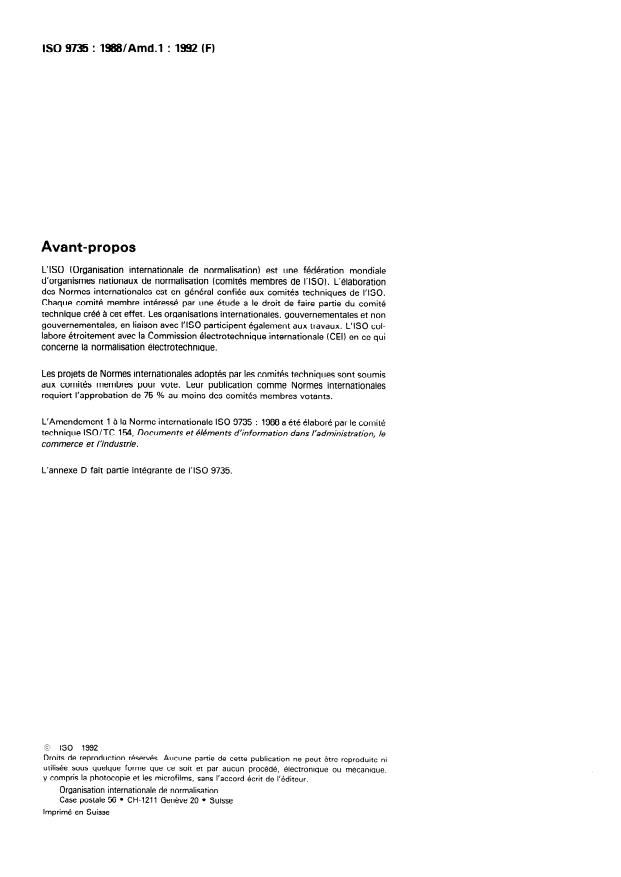 ISO 9735:1988/Amd 1:1992 ISO 9735:1988/Amd 1:1992 - . - Page 2 preview