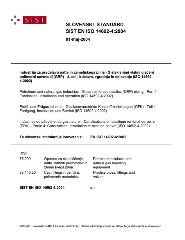 EN ISO 14692-4:2004