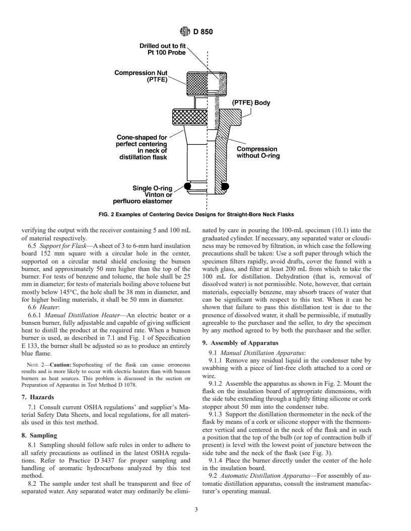 ASTM D850-99A - Standard Test Method for Distillation of Industrial Aromatic Hydrocarbons and Related Materials