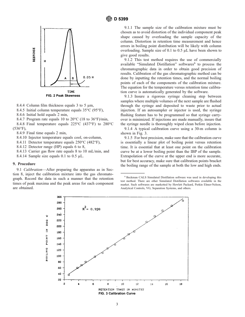 ASTM D5399-95 - Standard Test Method for Boiling Point Distribution of Hydrocarbon Solvents by Gas Chromatography