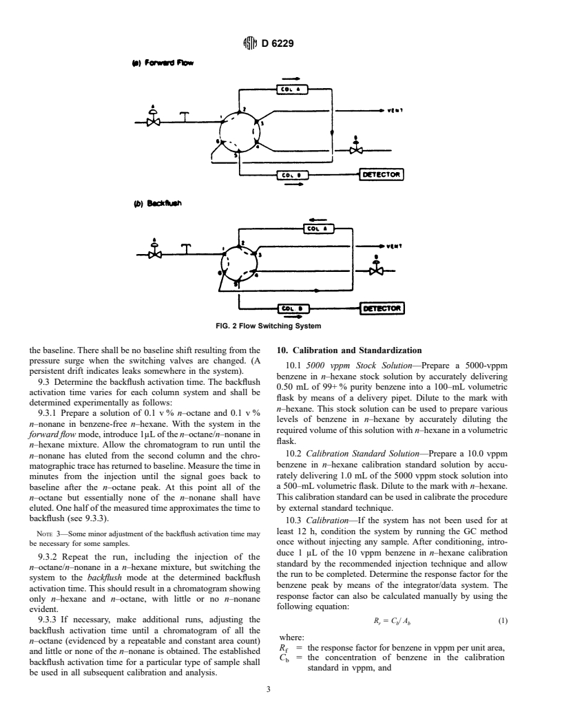 ASTM D6229-98 - Standard Test Method for Trace Benezene in Hydrocarbon Solvents by Capillary Gas Chromatography