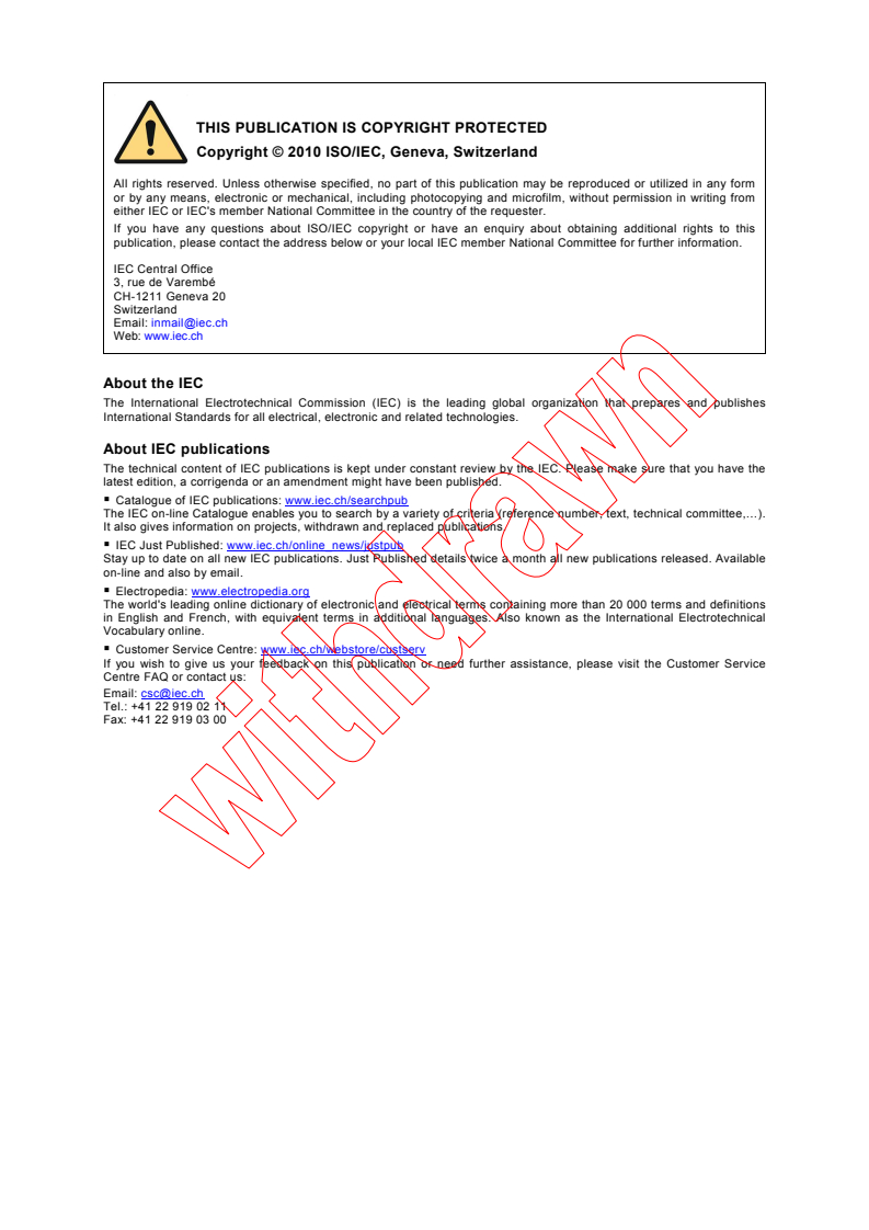 ISO/IEC 11801:2002/AMD2:2010 ISO/IEC 11801:2002/AMD2:2010 - Amendment 2 - Information technology - Generic cabling for customer premises
Released:4/27/2010
Isbn:9782889108190 - Page 2 preview