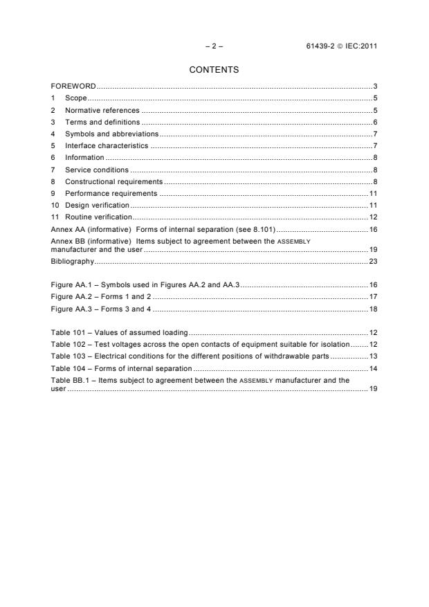 IEC 61439-2:2011 IEC 61439-2:2011 - Low-voltage switchgear and controlgear assemblies - Part 2: Power switchgear and controlgear assemblies - Page 4 preview