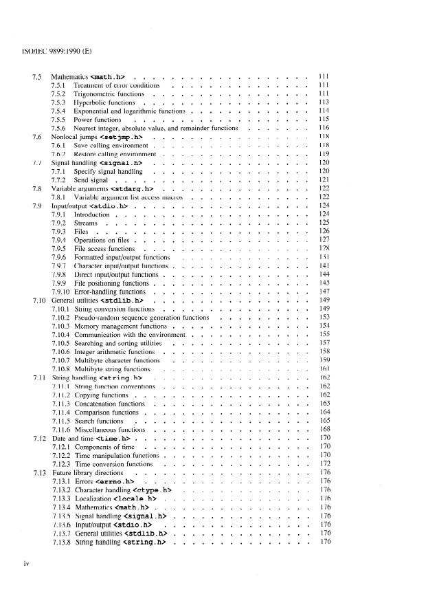 ISO/IEC 9899:1990 ISO/IEC 9899:1990 - Programming languages -- C - Page 4 preview