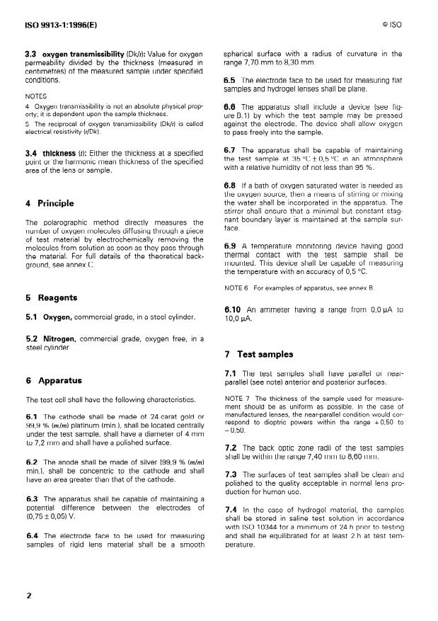 ISO 9913-1:1996 ISO 9913-1:1996 - Optics and optical instruments -- Contact lenses - Page 4 preview