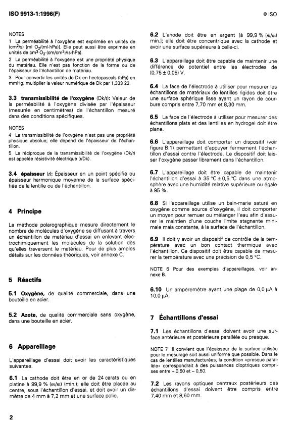 ISO 9913-1:1996 ISO 9913-1:1996 - Optique et instruments d'optique -- Lentilles de contact - Page 4 preview
