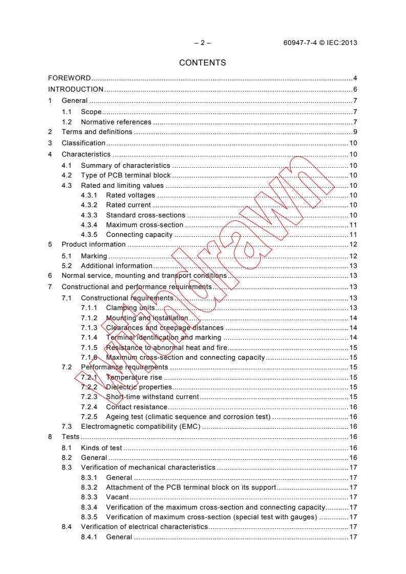 IEC 60947-7-4:2013 IEC 60947-7-4:2013 - Low-voltage switchgear and controlgear - Part 7-4: Ancillary equipment - PCB terminal blocks for copper conductors
Released:8/6/2013 - Page 4 preview