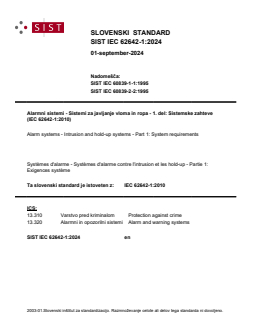 SIST IEC 62642-1:2024 - Page 1 preview