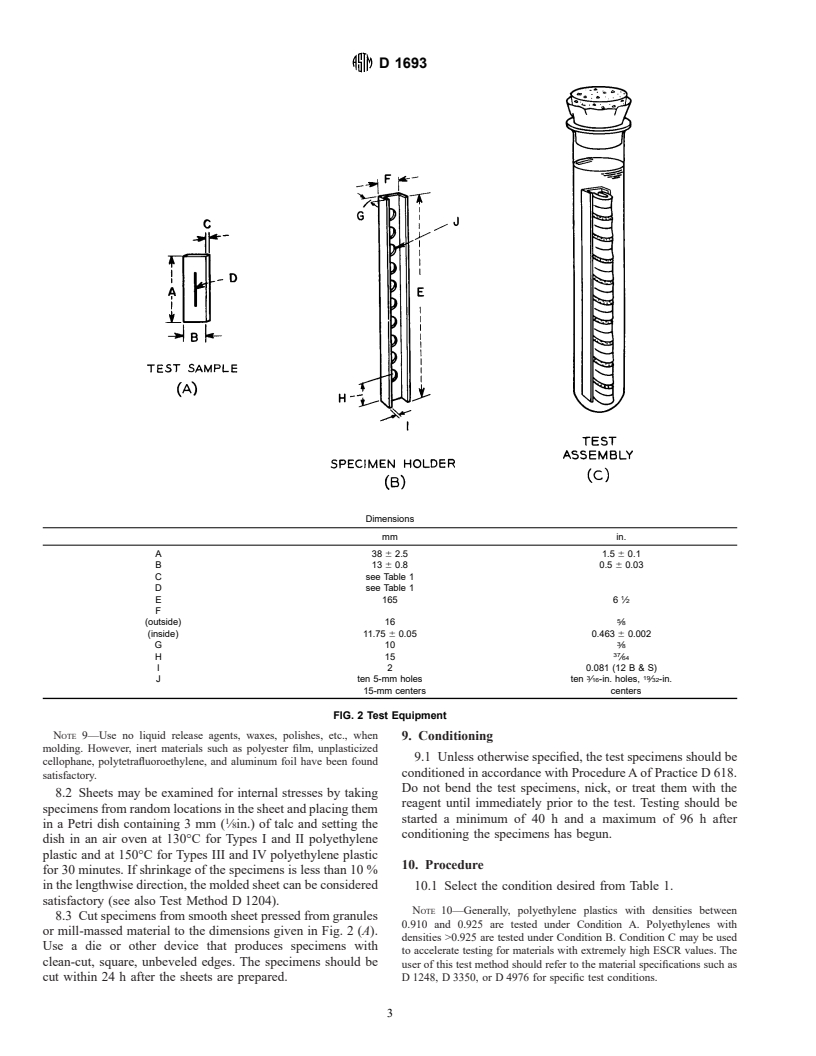 ASTM D1693-00 - Standard Test Method for Environmental Stress-Cracking of Ethylene Plastics