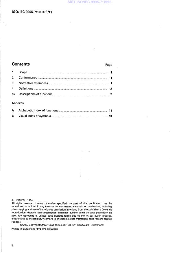 ISO/IEC 9995-7:1994 ISO/IEC 9995-7:1995 - Page 4 preview