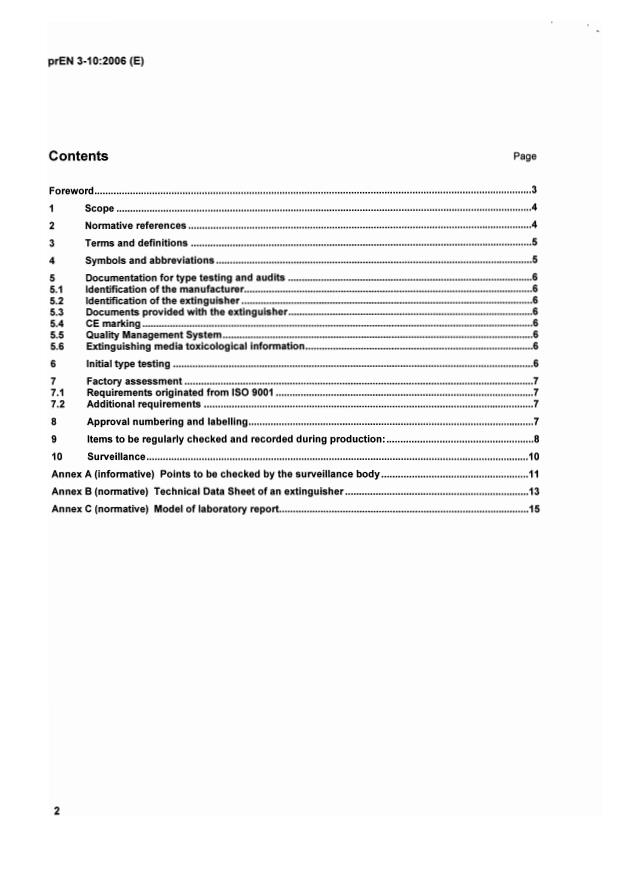 prEN 3-10 prEN 3-10:2006 - Page 4 preview