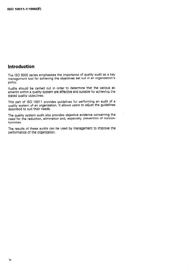 ISO 10011-1:1990 ISO 10011-1:1990 - Guidelines for auditing quality systems - Page 4 preview