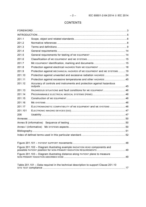 IEC 60601-2-64:2014 IEC 60601-2-64:2014 - Medical electrical equipment - Part 2-64: Particular requirements for the basic safety and essential performance of light ion beam medical electrical equipment - Page 4 preview