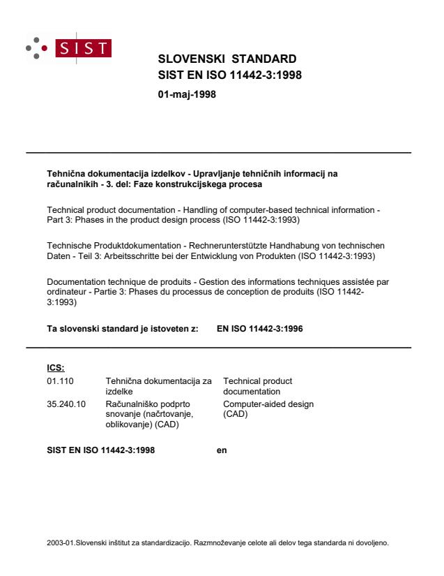 EN ISO 11442-3:1998