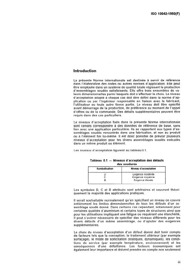 ISO 10042:1992 - Assemblages en aluminium et alliages d'aluminium soudables soudés a l'arc -- Guide des niveaux d'acceptation des défauts