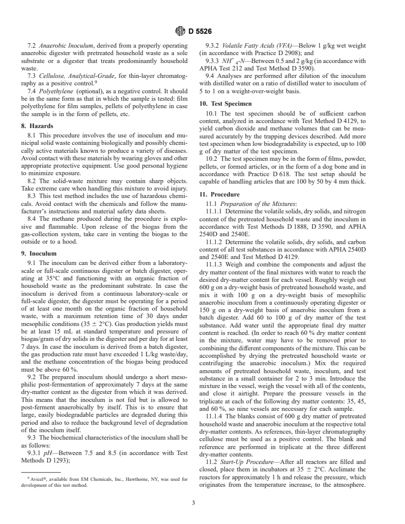 Astm D Standard Test Method For Determining Anaerobic Biodegradation Of Plastic Materials