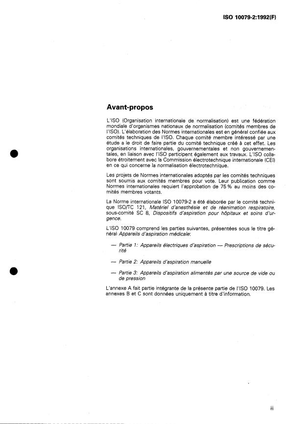 ISO 10079-2:1992 - Appareils d'aspiration médicale