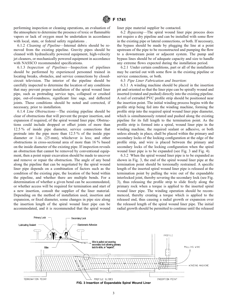 ASTM F1741-01 - Standard Practice for Installation of Machine Spiral ...