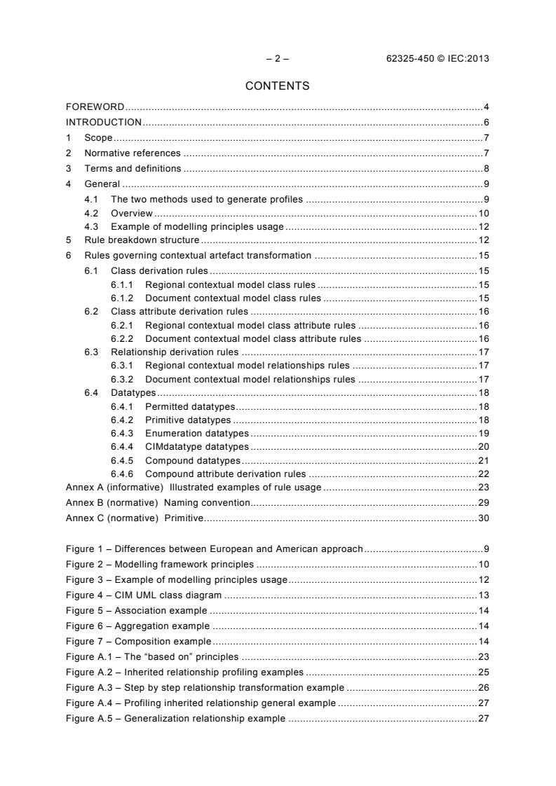 IEC 62325-450:2013 IEC 62325-450:2013 - Framework for energy market communications - Part 450: Profile and context modelling rules - Page 4 preview