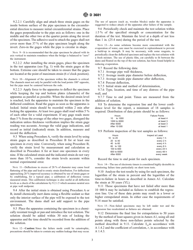 ASTM D3681-96 - Standard Test Method for Chemical Resistance of "Fiberglass" (Glass-Fiber-Reinforced Thermosetting-Resin) Pipe in a Deflected Condition