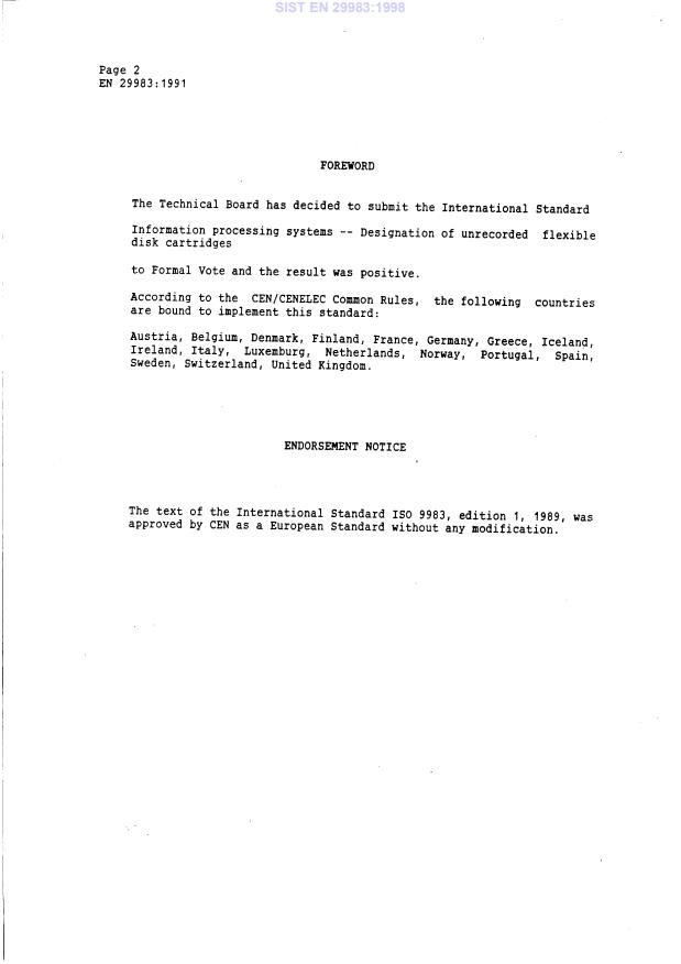 EN 29983:1991 EN 29983:1998 - Page 4 preview