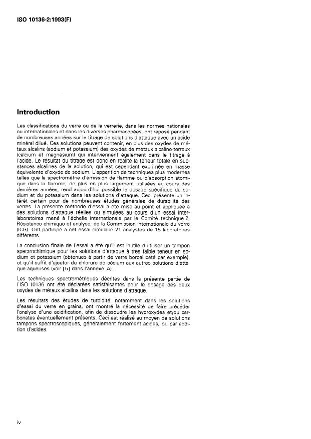 SIST ISO 10136-2:1995 ISO 10136-2:1993 - Verre et verrerie -- Analyse des solutions d'attaque - Page 4 preview